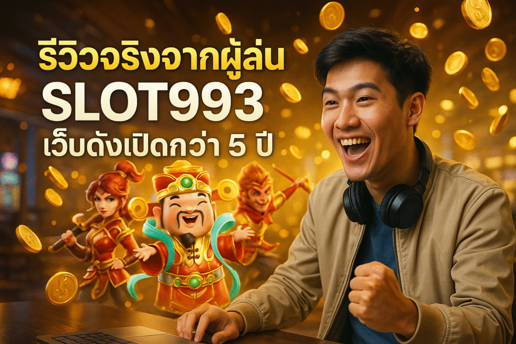 รีวิวจริงจากผู้เล่น SLOT993 เว็บดังเปิดกว่า 5 ปี