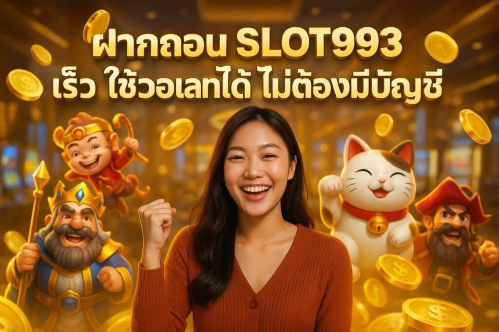 ฝากถอน SLOT993 เร็ว ใช้วอเลทได้ ไม่ต้องมีบัญชี